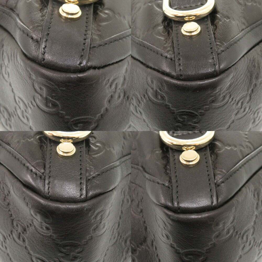 GUCCI Authentic Black Leather Tote Bag - Picture 6 of 10